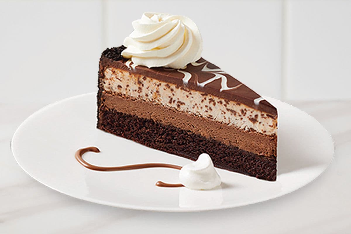 Tranche de Gâteau au Fromage au Chocolat / Chocolate Tuxedo Cheesecake Slice