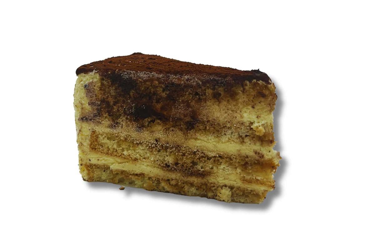 Tranche de gâteau tiramisu Mascarpone/ Mascarpone Tiramisu cake slice