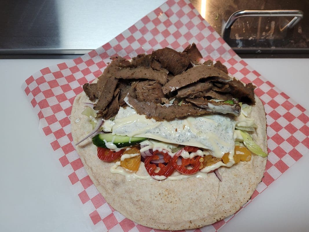 7" Lamb Donair Pita Wrap