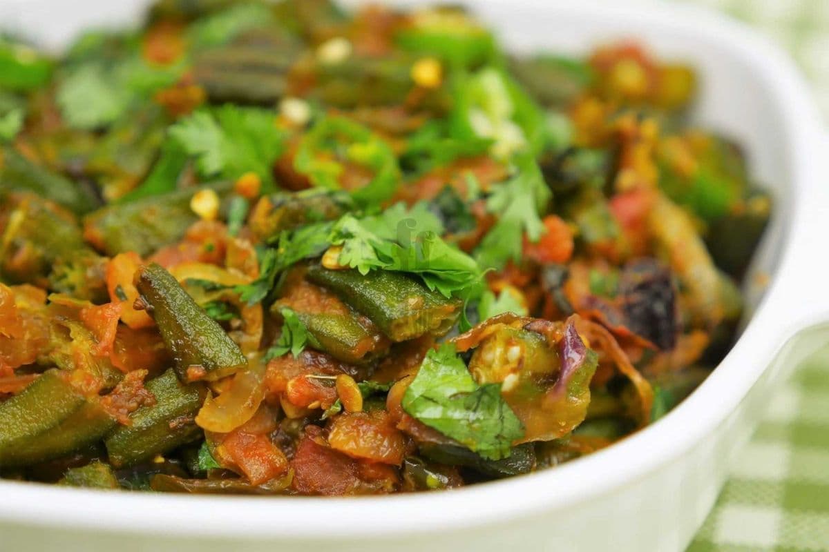 Plain Bhindi Masala (per plate)