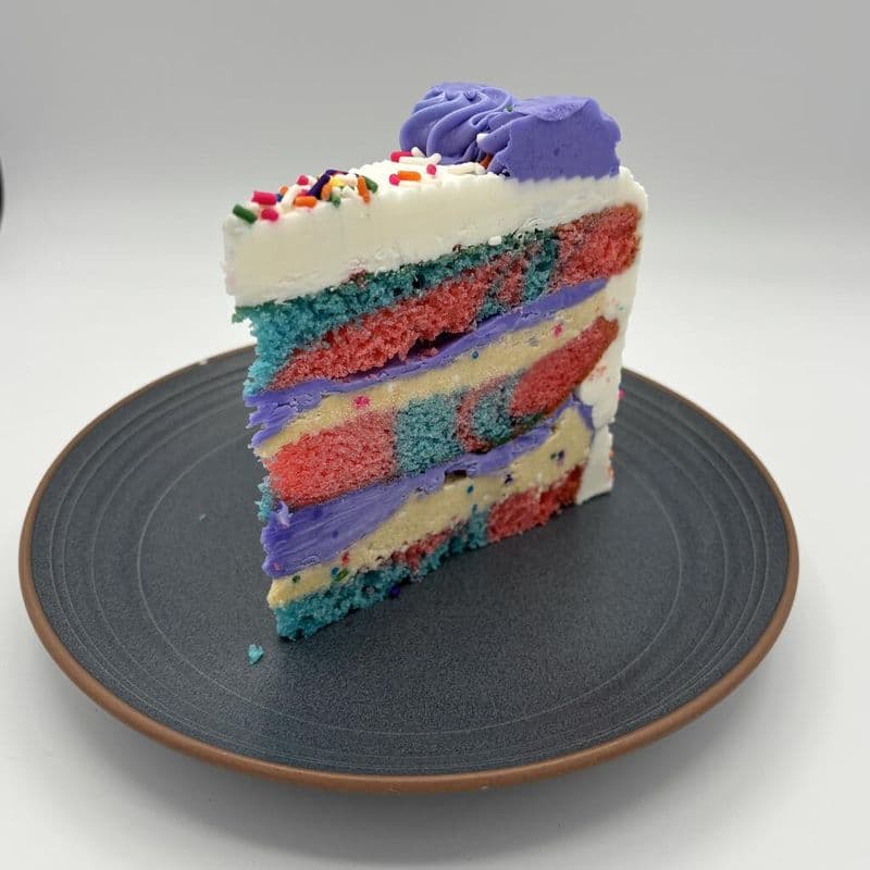 Carnival cake slice