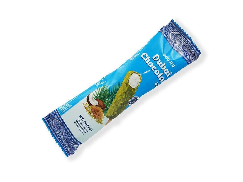 Boujee Dubai Coconut Pistachio Kunafa Ice Cream Bar 45g