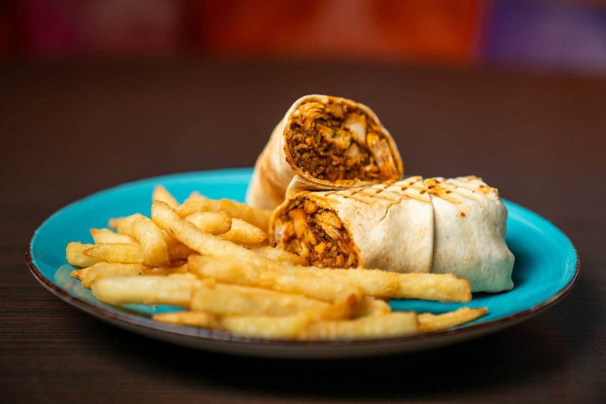 Vegan Palak Tofu Wrap