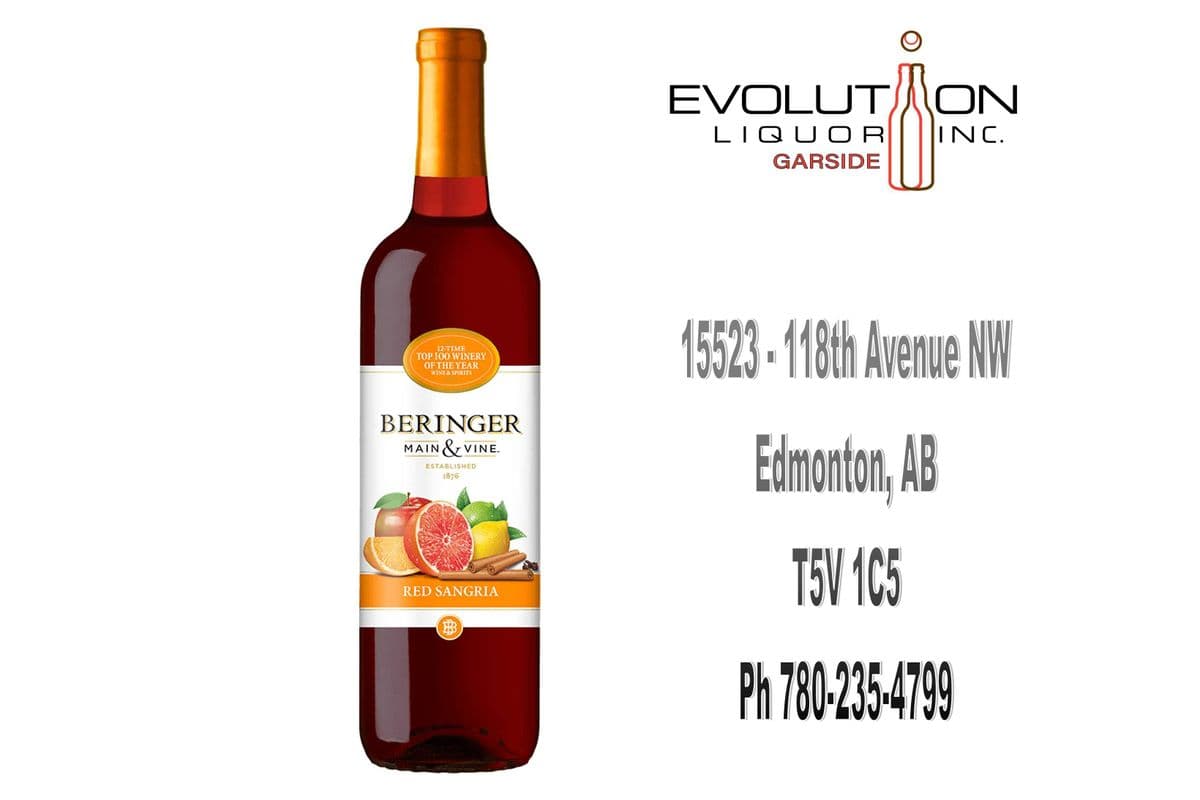 Beringer Main & Vine Red Sangria 750G (1 x 750ml Glass Bottle)