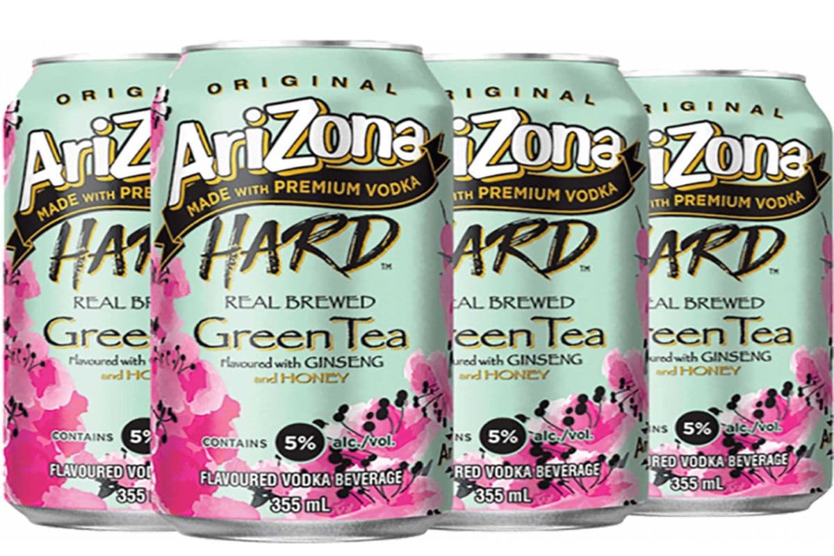 ARIZONA HARD GREEN TEA 6 CANS (6 x 355 ML)