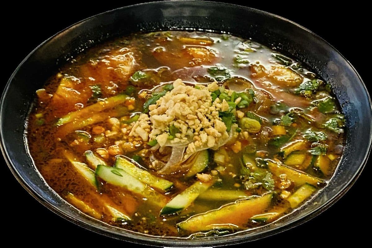 21. Beef Satay Spicy Noodle Soup - Hu Tieu Bo Sate