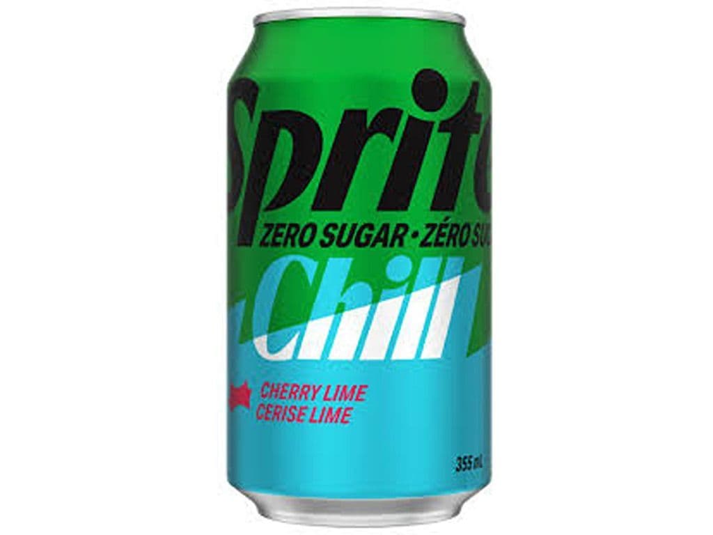 Sprite Chill Cherry Lime Zero Sugar Soda 355ml Pop Can