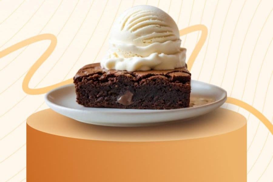 Brownie with Ice Cream