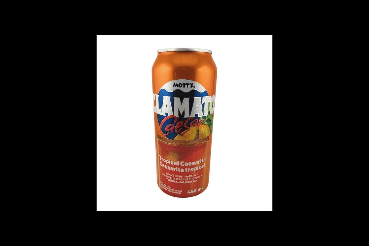 MOTT'S CLAMATO TROPICAL CAESARITA - 458ML (1 x 458ML)