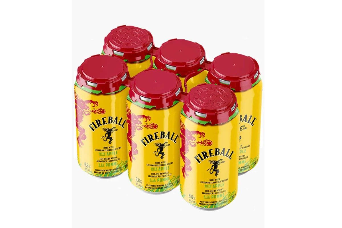 FIREBALL APPLE CINNAMON 6 CANS (6 x 355 ML)