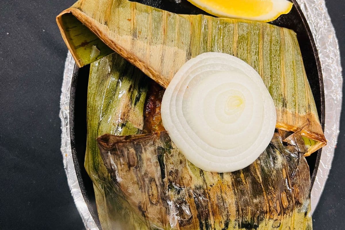 banana Leaf wrapped Fish