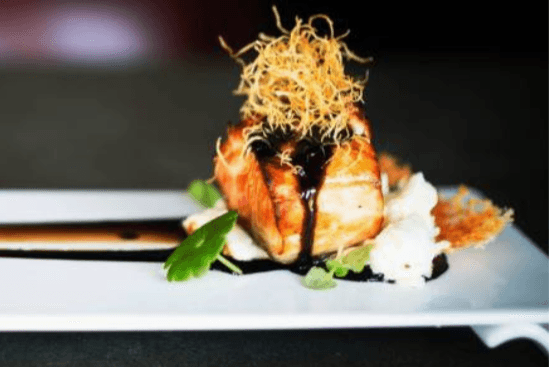 Baked Sablefish with Scallion (香醋汁葱烤野生大西洋鳕鱼)