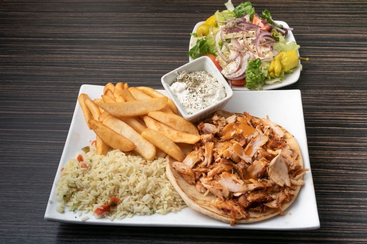 Plat ouvert de gyro / Open Gyro Platter