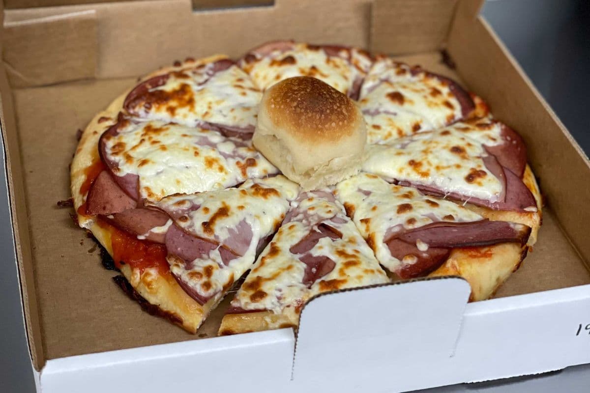 19. 10" Pepperoni, Salami, and Ham Pizza