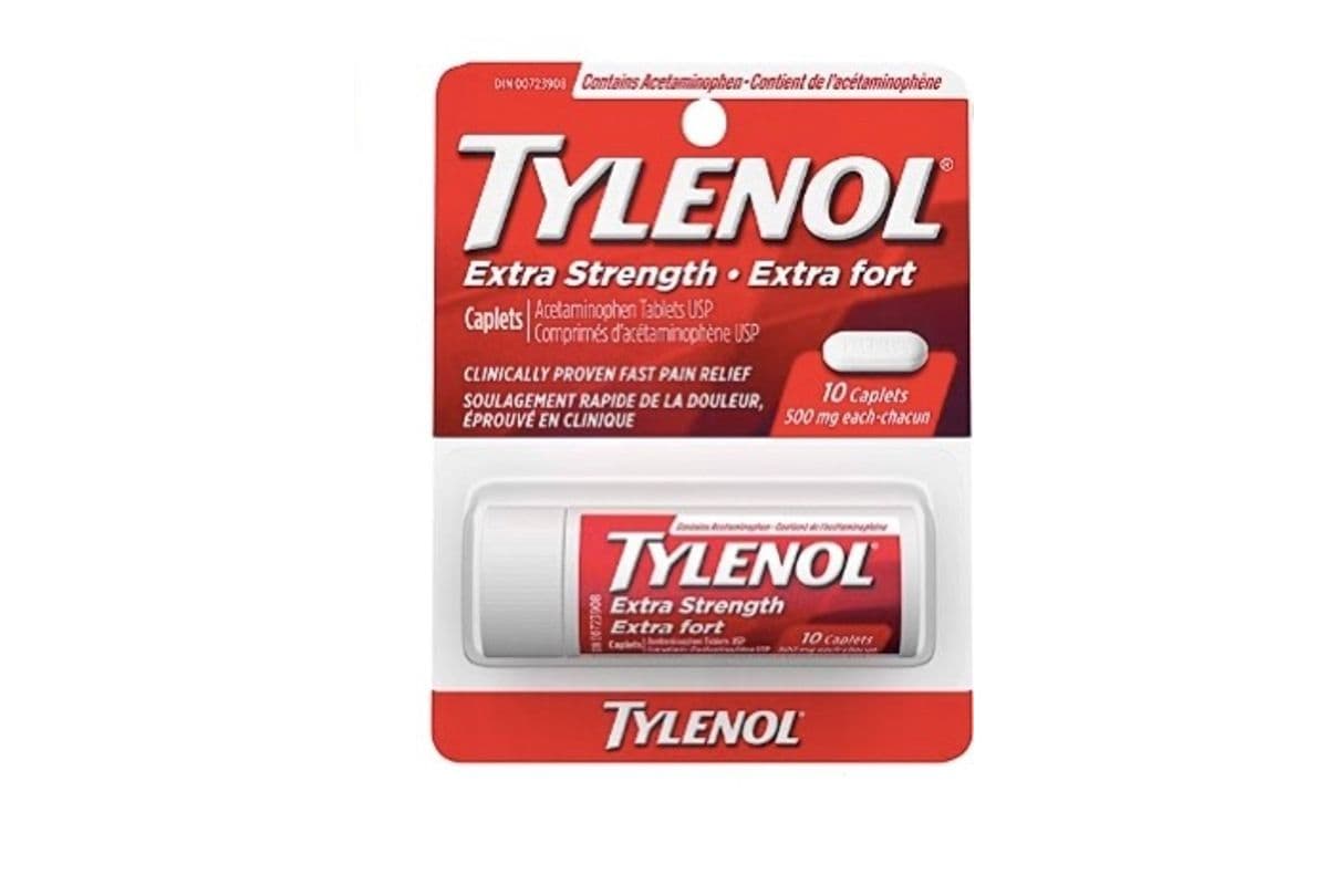Tylenol Extra Strength Tablets 500 mg (10 Caplets)