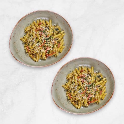 Mile Size Pesto Chicken Penne Asiago