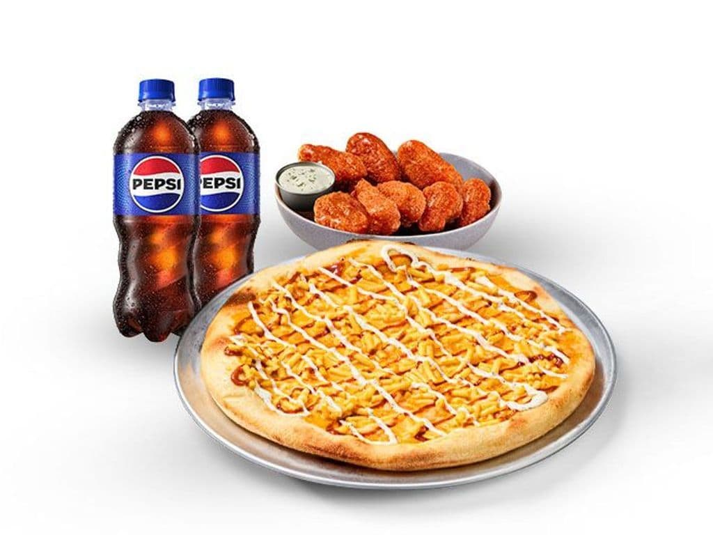 Pizza & 8 Pcs Plant Based Wings