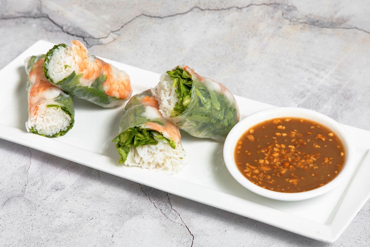 A08. Shrimp Rice Wrap - Tom (2 pcs)