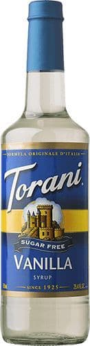 Torani Sugar Free Vanilla Syrup, 750ml
