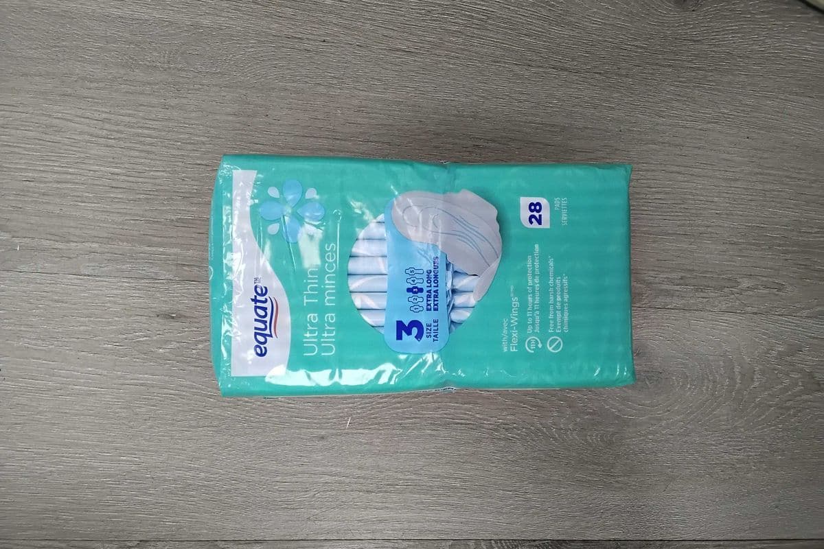 Equate ultra thin with flexi wings size 3 (extra long) (28 pads)