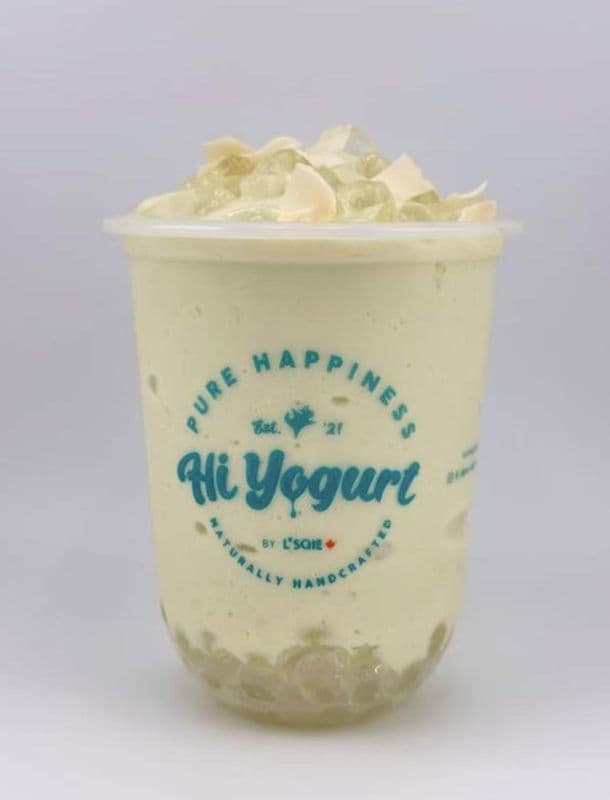 Avocado Coconut yogurt Shake With Crystal Ball (牛油果椰椰酸奶)