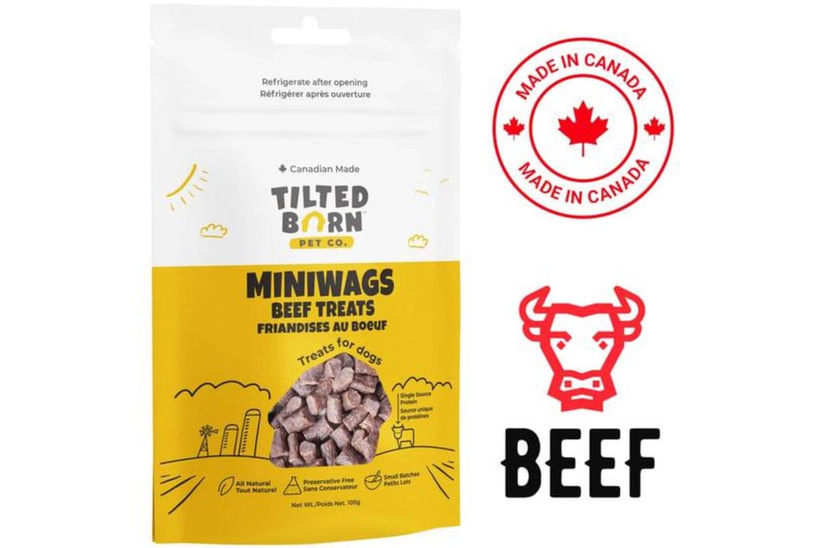 Tilted Barn Canadian Beef MiniWags Dog Treats (100 g)