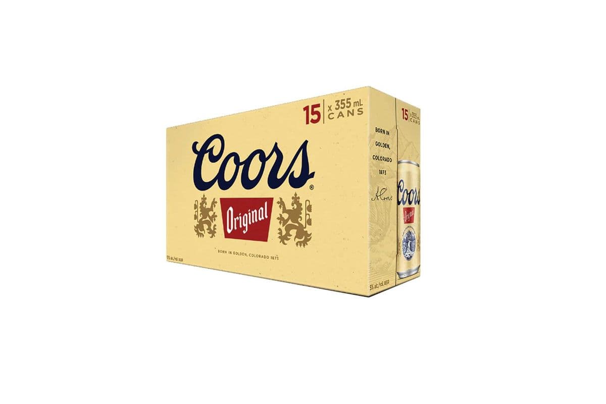 Coors Original 15 Pack Cans (15 x 355 ml Cans)