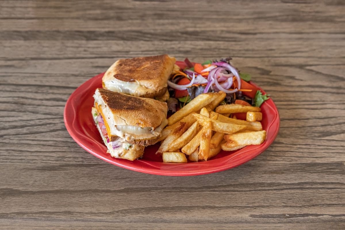 Avocado, Sweet Potato, and Provolone Panini