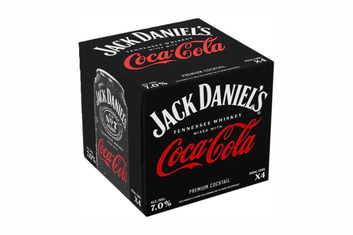 Jack Daniel's Coca Cola Pack 4 Can x 355ml (4 x 355ml)