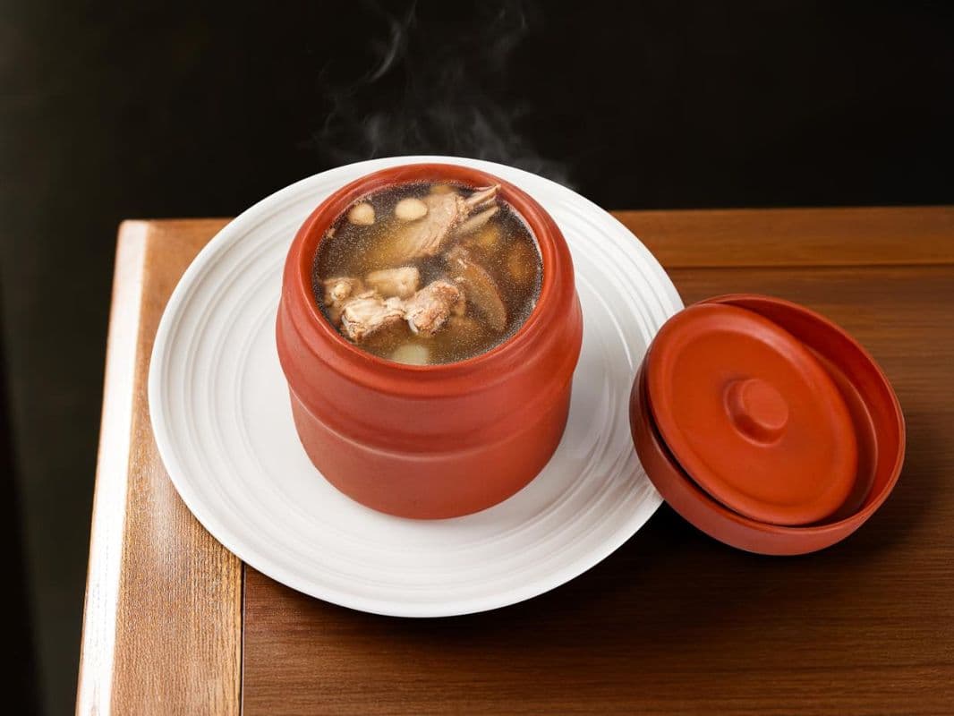 Old duck with orange peel soup / 十年陈皮炖老鸭汤