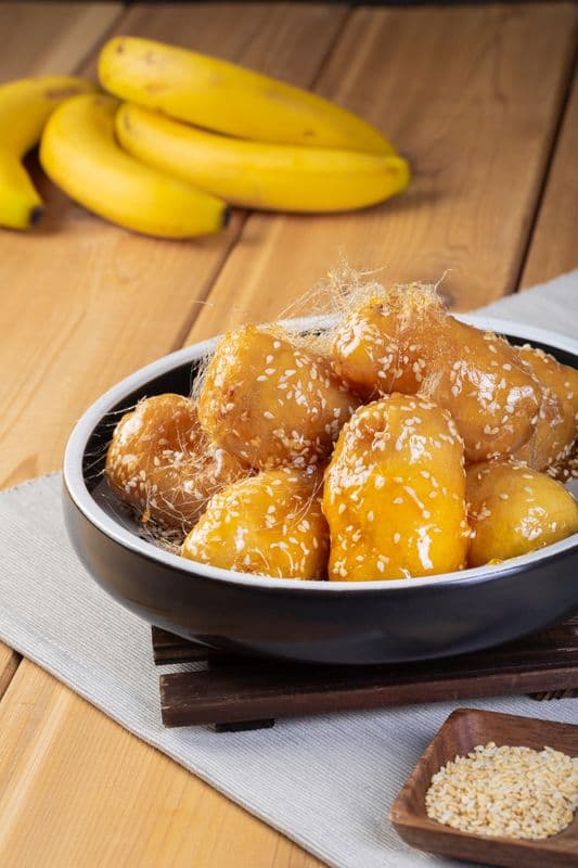 T1. Crispy Fried Banana with Honey (8 pcs)