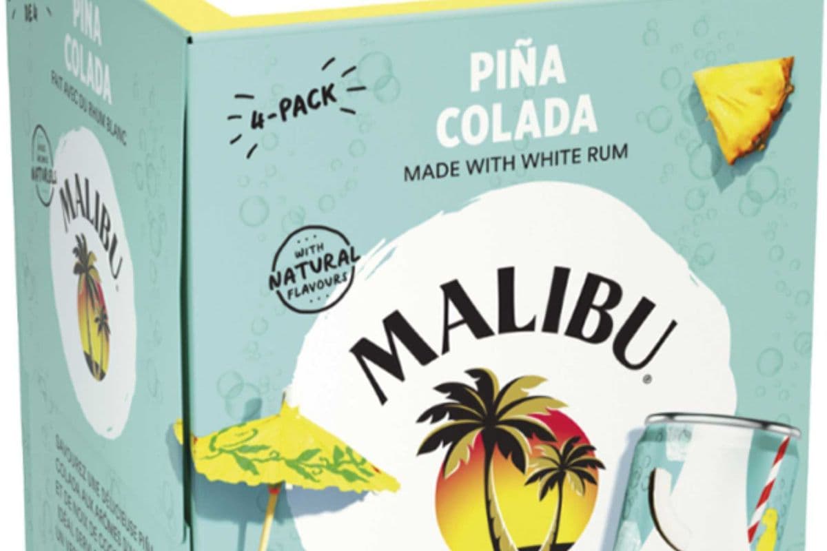 Malibu - Pina Colada (4 x 355ml Can)