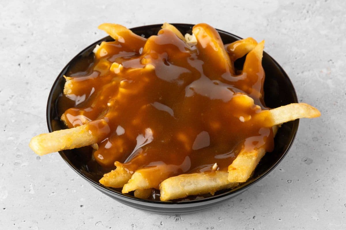 Veggie poutine