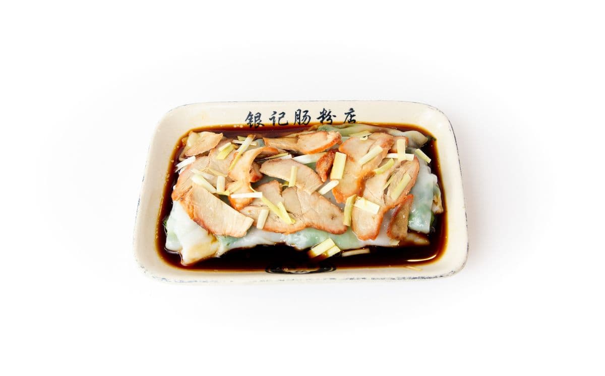 R7 BBQ Pork with Chives Rice Noodles Roll (叉燒腸粉)
