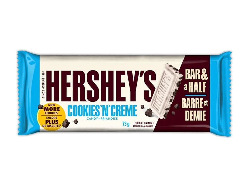 Hershey’s Cookie ‘n’ Creme Bar and a Half (73g)