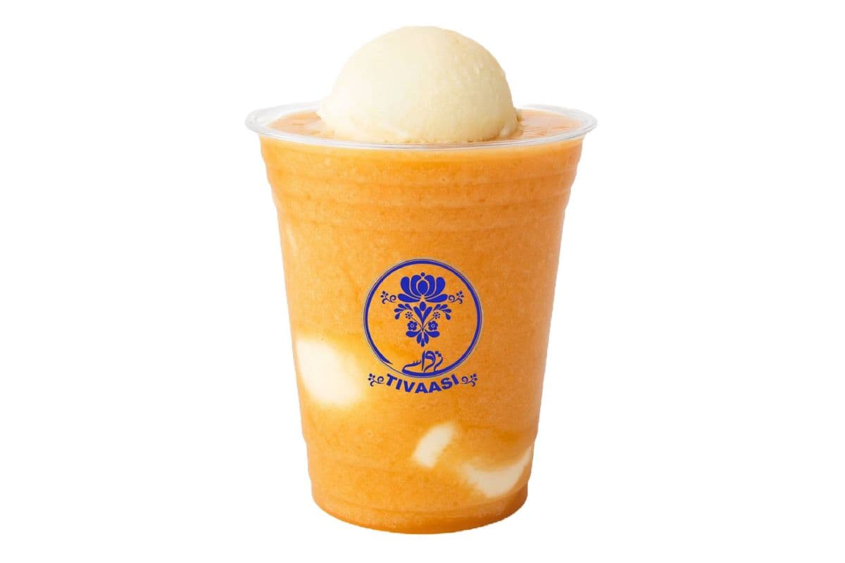 Fresh Cantaloupe juice & Vanilla Ice cream (12 oz)