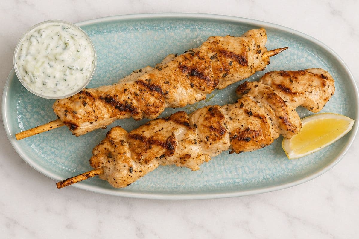 2 Chicken Souvlaki Skewers