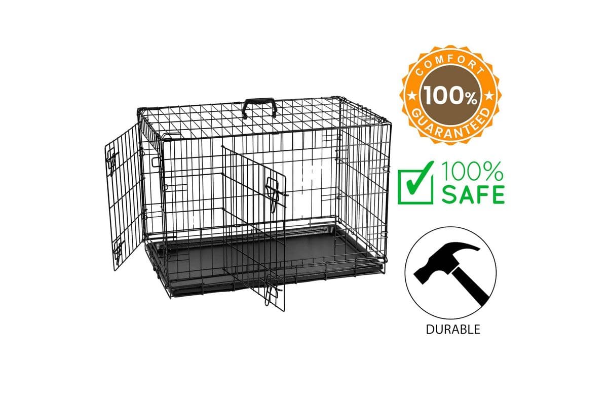 SmartPet Love - Double Door Dog Crate - Extra Large