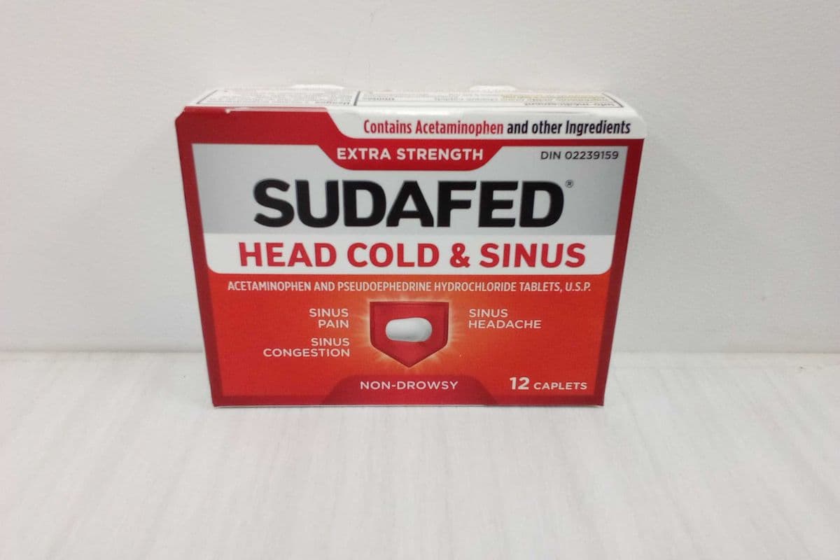 Sudafed Cold & Sinus Extra Strength Caplet (12 caplets)