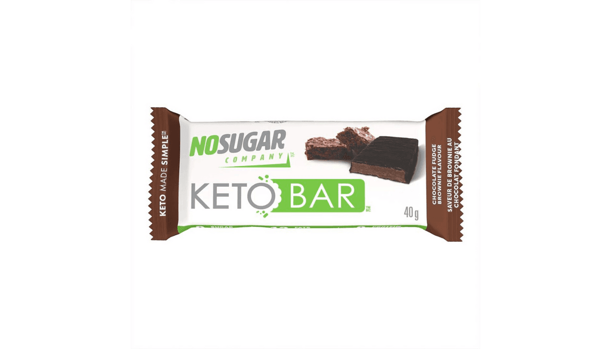 No Sugar Keto Bar - Brownie au fondant au chocolat / Chocolate Fudge Brownie 40g