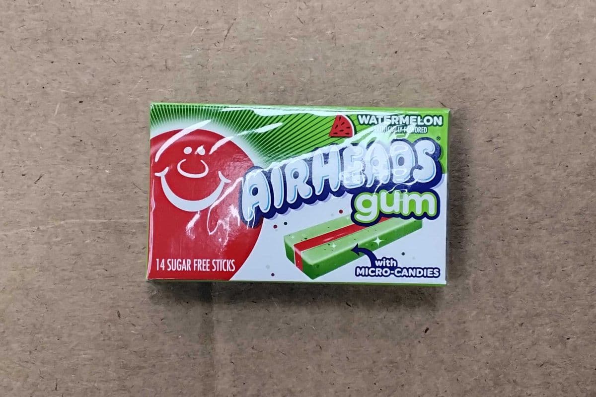 Airheads watermelon gum 14 sticks.