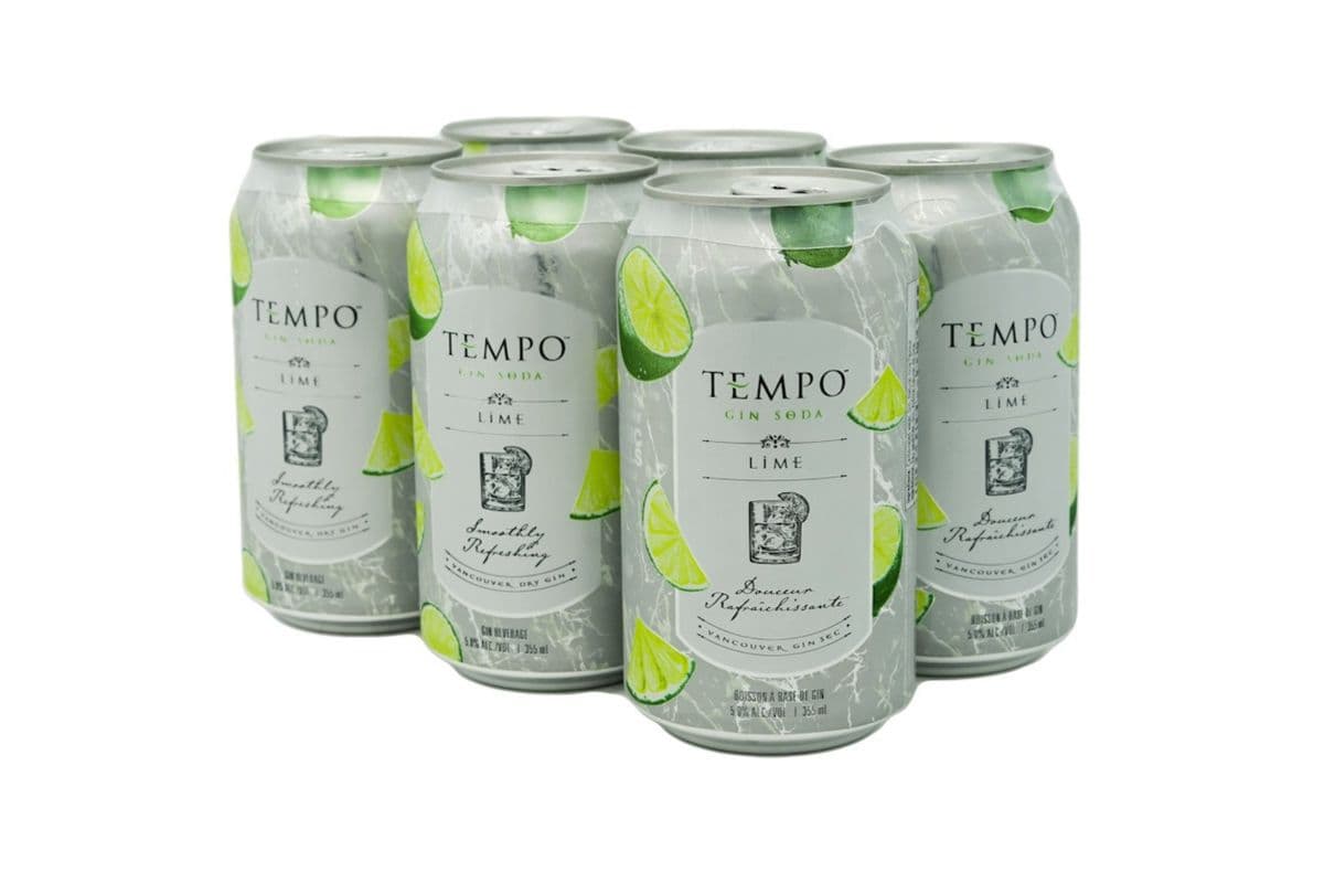 Tempo Gin Smash Soda Lime (6 Can) (355ml) (6 x 355 ML)