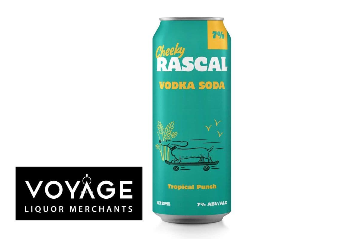 Rascal Cheeky Tropical Punch Vodka Soda (1 x 473ml)
