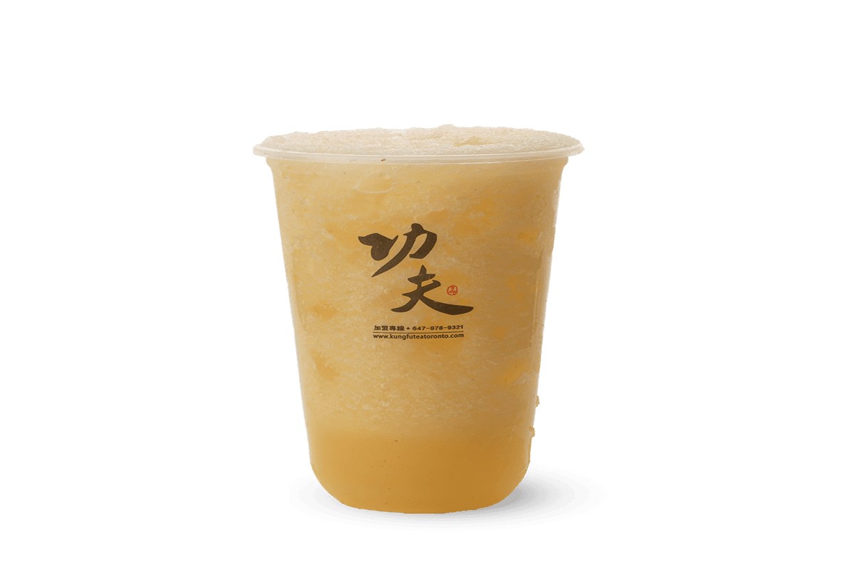 Passion Fruit Green Tea with Coconut Jelly (Cold)