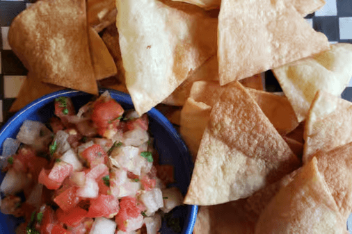 Fresh Pico De Gallo and Chips (Small)