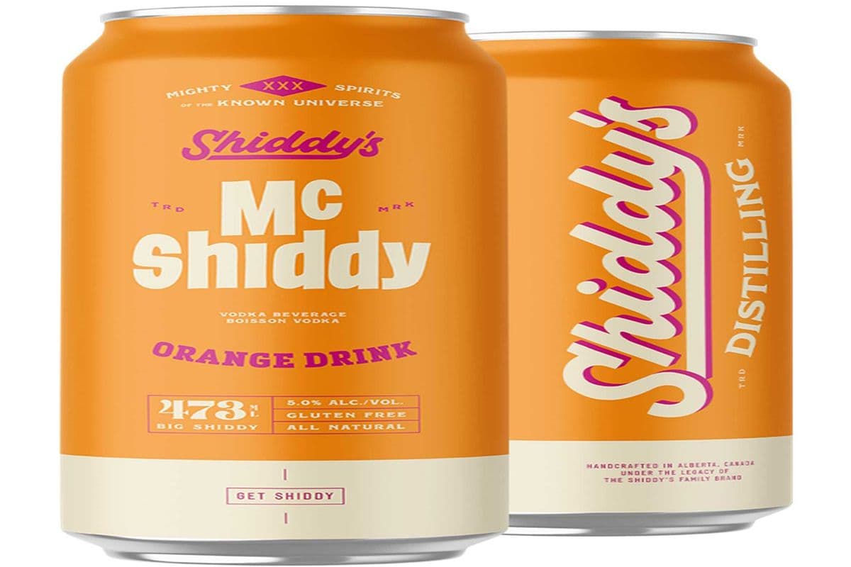 SHIDDYS McSHIDDYS ORANGE DRINK 4 CANS (4 x 473 ML)