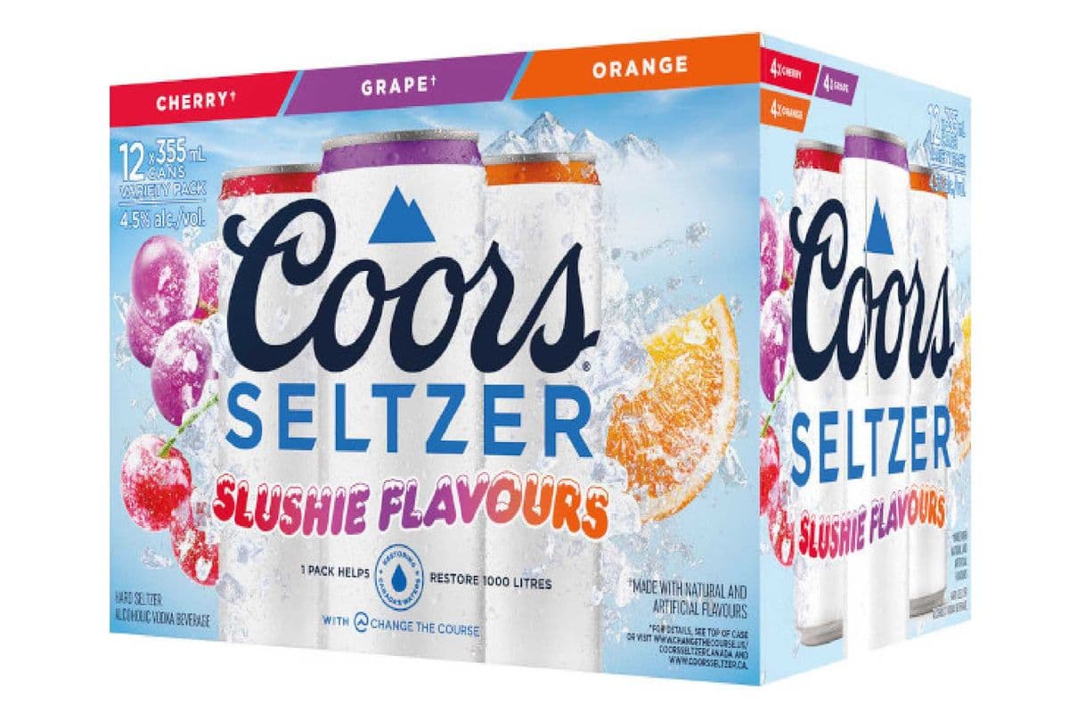 Coors Seltzer Slushie Mixer (12 x 355 ml Cans)