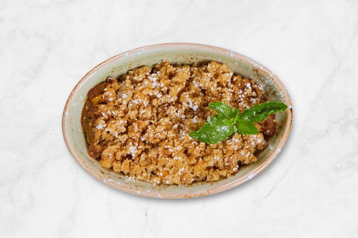 Apple-Rhubarb Crumble
