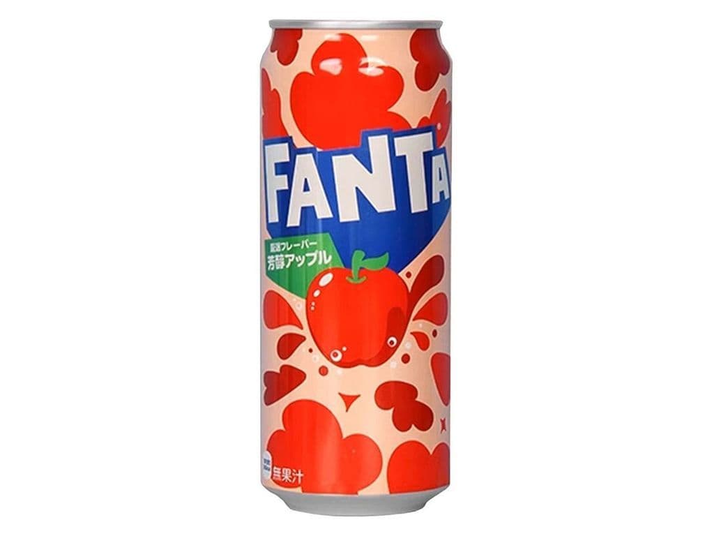 Fanta Red Apple Japanese Soda Pop 500ml Canned Asian Drink