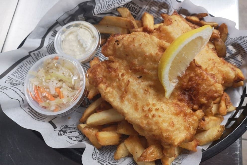 Two Pieces Haddock Eight Ounce
